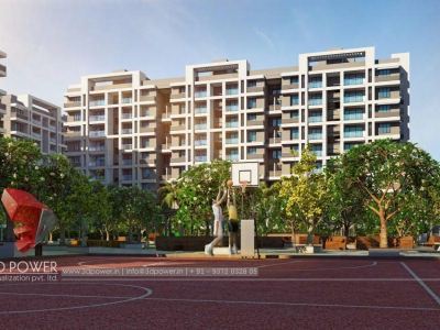 3d-Walkthrough-animation-company-warms-eye-view-high-rise-apartments-night-view-bhavnagar